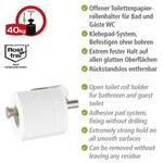 Porte papier toilette Turbo-Loc Orea acier inoxydable - Mat