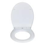 Premium wc-bril Korfu thermoplast/roestvrij staal - wit