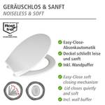 Siège WC premium Kos Duroplast / Acier inoxydable - Blanc