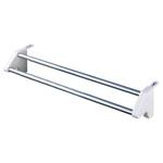 Verwarming-droogrek Twin aluminium/ABS - wit