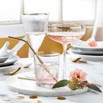 Champagnerglas GOLDEN TWENTIES (4er-Set) Klarglas - Transparent