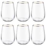 Verres TOUCH OF GOLD (lot de 6) Verre coloré - Transparent