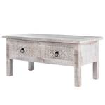 Table basse Waterford Manguier massif - Blanc vintage