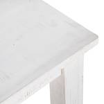Table en bois massif Waterford Manguier massif - Blanc vintage - 160 x 90 cm