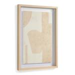 Bild Nannete Pflanzenblatt - Beige - 50 cm × 70 cm