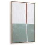 Quadro Malvern Foglie - Verde / Bianco - 50 cm × 70 cm