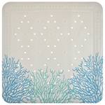 Antislipmat Douche Reef polyester PVC - blauw