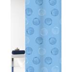 Rideau de douche Mara Polyester PVC - Bleu