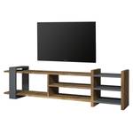 Banc TV Zambia Imitation noyer / Anthracite