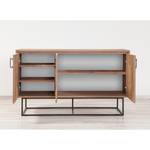 Sideboard Yopal I Metall - Kiefer Dekor / Schwarz