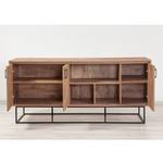 Sideboard Yopal II Metall - Kiefer Dekor / Schwarz