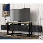 Tv-meubel Luca zwarte marmeren look/goudkleurig