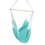 Hangstoel Malero katoen/polyester - Turquoise/wit