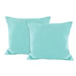 Hangstoel Goty katoen/polyester - Turquoise/wit
