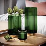 Vase Allo 100 % verre - Vert bouteille - 12 cm x 19 cm - Hauteur : 19 cm