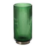 Vase Allo 100 % verre - Vert bouteille - 12 cm x 25,5 cm - Hauteur : 26 cm