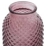 Vase Aro 100 % verre - Mauve / Vieux rose - 10 cm x 20,3 cm - Rose