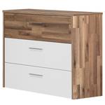 Ladekast Freystadt Beige - Wit - Plaatmateriaal - 100 x 80 x 42 cm