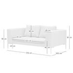 2-Sitzer Sofa MADISON Webstoff Anda II: Anthrazit