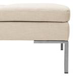 Gestoffeerde hocker MADISON Geweven stof Saia: Beige