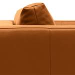 Ecksofa MADISON mit Ottomane Echtleder - Echtleder Neka: Cognac - Breite: 319 cm - Ottomane davorstehend rechts