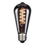 LED-Leuchtmittel Elegance Line IV Rauchglas / Eisen - 1-flammig