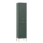 Colonne de salle de bain Kent - 41 cm Vert forêt / Doré - Vert foncé