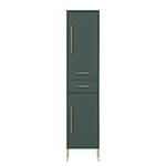 Colonne de salle de bain Kent - 41 cm Vert forêt / Doré - Vert foncé