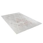 Kurzflorteppich Fine Lines Mischgewebe - Beige - 68 x 130 cm