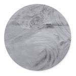 Hochflorteppich Sara II Polyester - Silber - Durchmesser: 120 cm