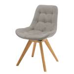 Chaise capitonnée Paia Gris lumineux - Sans fonction