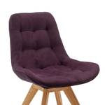 Chaise capitonnée Paia Aubergine - Pivotant