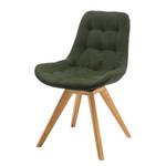 Chaise capitonnée Paia Vert olive - Pivotant