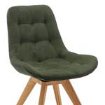 Chaise capitonnée Paia Vert olive - Pivotant