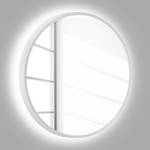 Spiegel Talos I Aluminium - Weiß - Mit Beleuchtung