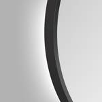 Spiegel Talos II aluminium - Zwart - Met verlichting