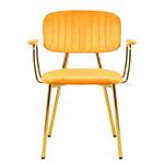 Chaises à accoudoirs Kian (lot de 2) Jaune doré