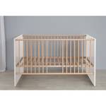 Lit bébé Mats Blanc - Bois manufacturé - 144 x 83 x 78 cm