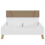 Bedframe Pisa Bruin - Wit - Plaatmateriaal - 170 x 99 x 210 cm