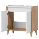 Meuble sous lavabo Elba Blanc - Largeur : 57 cm