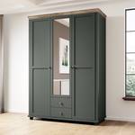 Armoire Emmanuela Vert foncé - Largeur : 154 cm