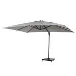 Zwevende parasol Cirrus aluminium/polyester - antracietkleurig/grijs - 400 x 300 cm