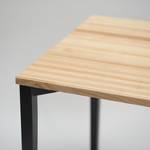 Table Nerpo Frêne massif - Noir - Bord droit
