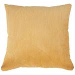 Coussin Blanca Velours côtelé - Jaune moutarde