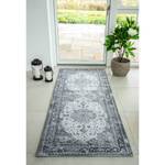 Tapis de couloir Havana Chenille de polyester - Noir / Blanc