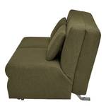 Schlafsofa Orna II Flachgewebe Alma: Olive - Liegefläche Breite: 125 cm