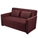 Schlafsofa Orna Flachgewebe Alma: Aubergine - Liegefläche Breite: 145 cm