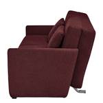 Schlafsofa Orna Flachgewebe Alma: Aubergine - Liegefläche Breite: 145 cm