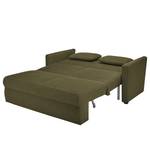 Schlafsofa Orna Flachgewebe Alma: Olive - Liegefläche Breite: 145 cm