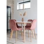 Chaises Renty II (lot de 2) Rose bébé - Chêne clair